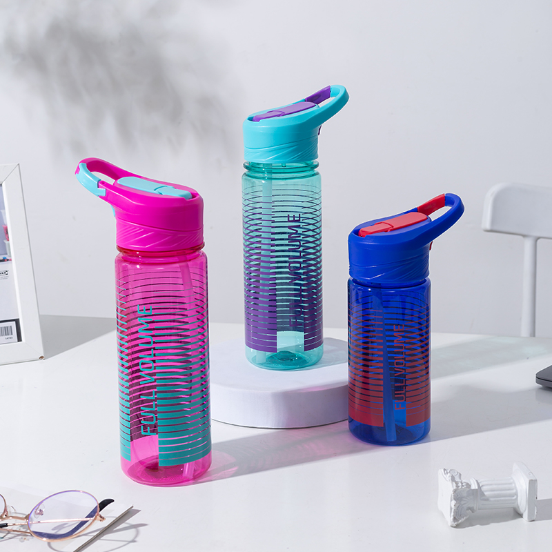 Button Lid Plastic Water Bottle DF3937 550ml/DF3936 750ml