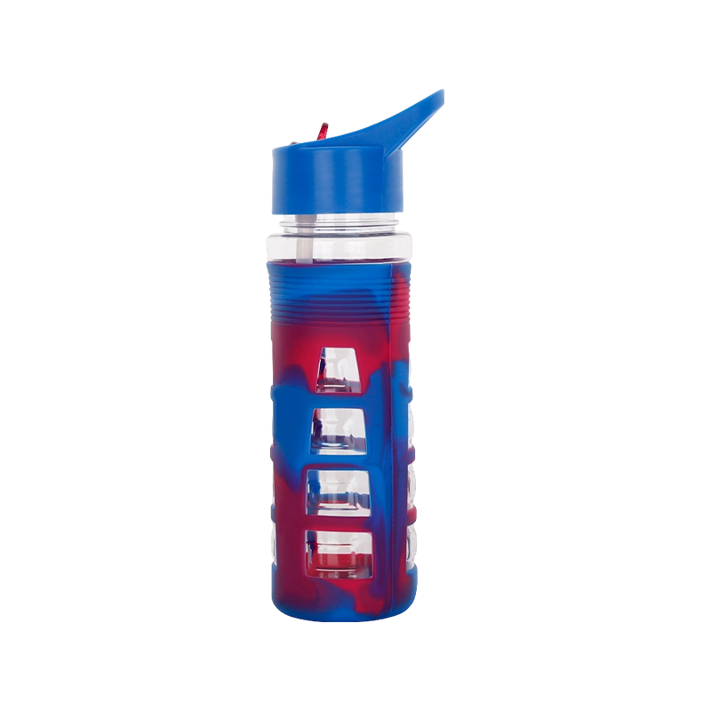 Mixed Color Sleeve Plastic Water Bottle 1679 680ml