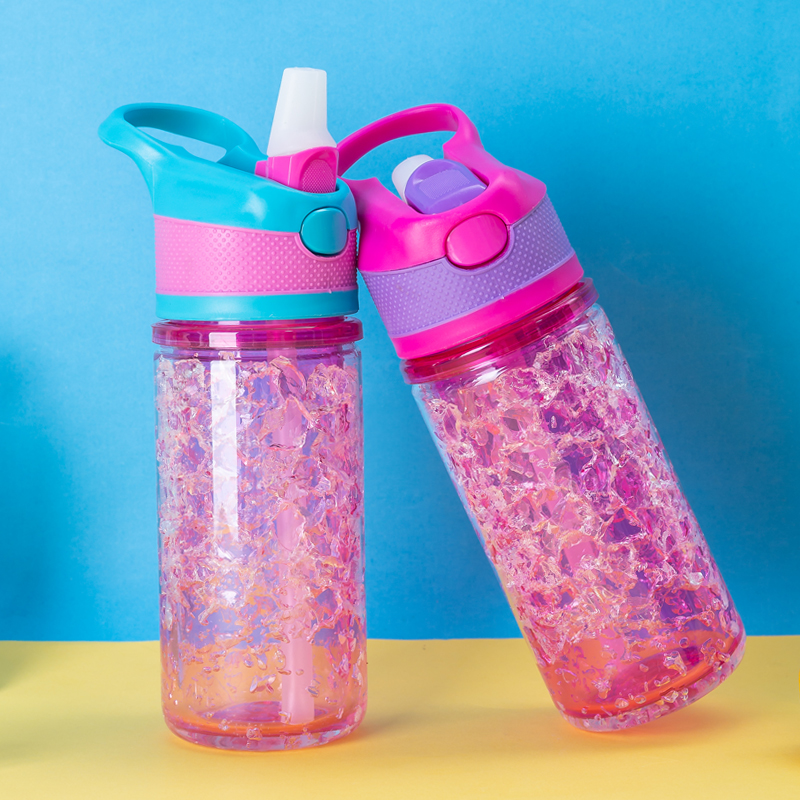 Kids Gel Water Bottle With C-Shaped Lid 1581C 320ml