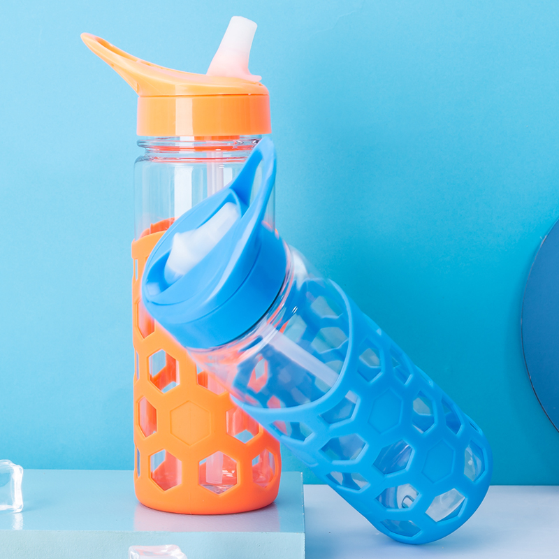 Silicone Sleeve Plastic Water Bottle 1597A