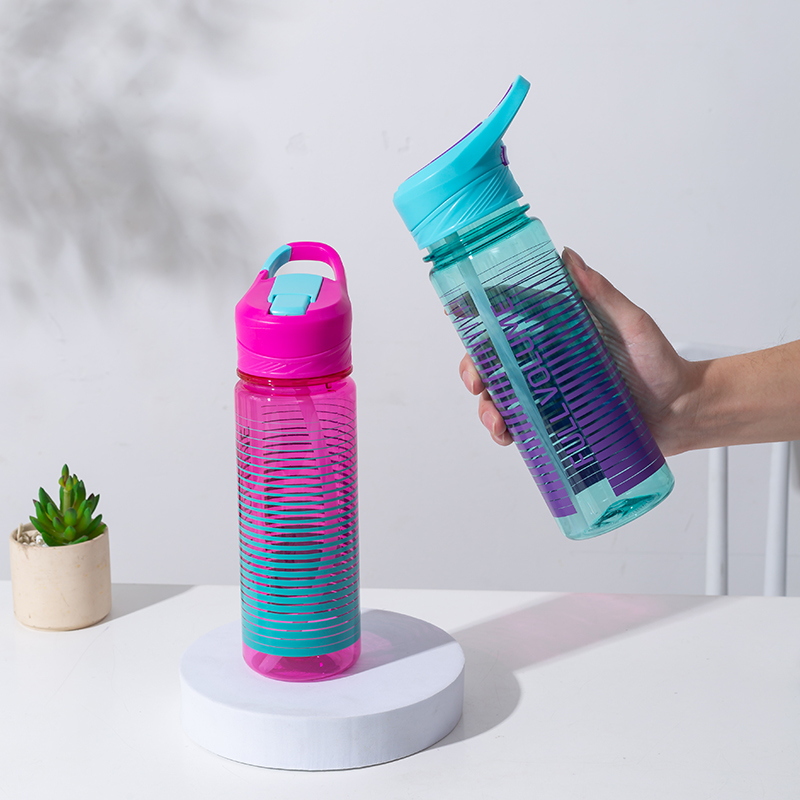 Button Lid Plastic Water Bottle DF3937 550ml/DF3936 750ml