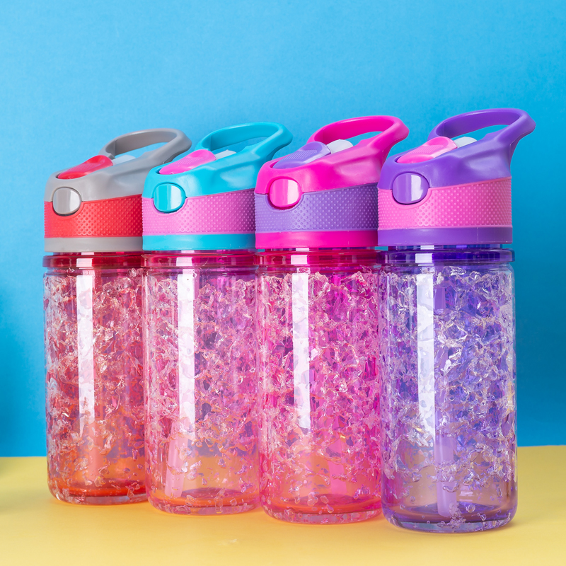 Kids Gel Water Bottle With C-Shaped Lid 1581C 320ml