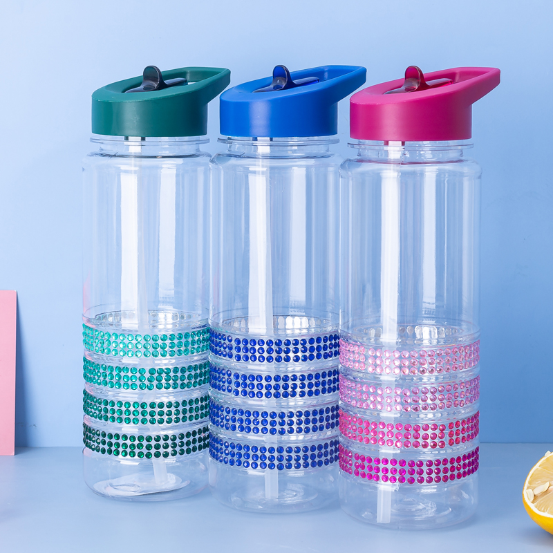 Diamond Stripe Four-Ribbed Water Bottle 9074