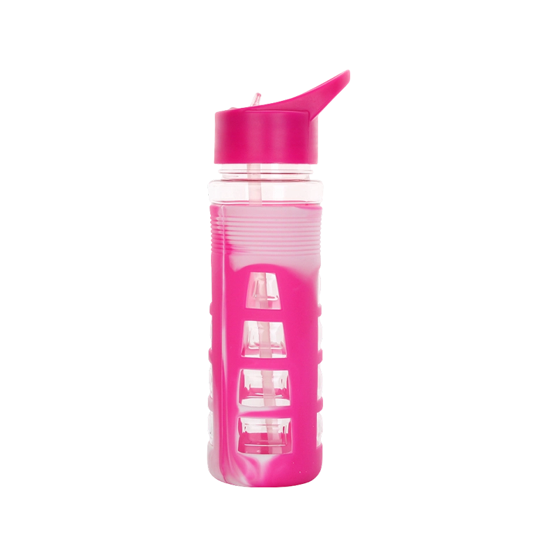 Mixed Color Sleeve Plastic Water Bottle 1679 680ml