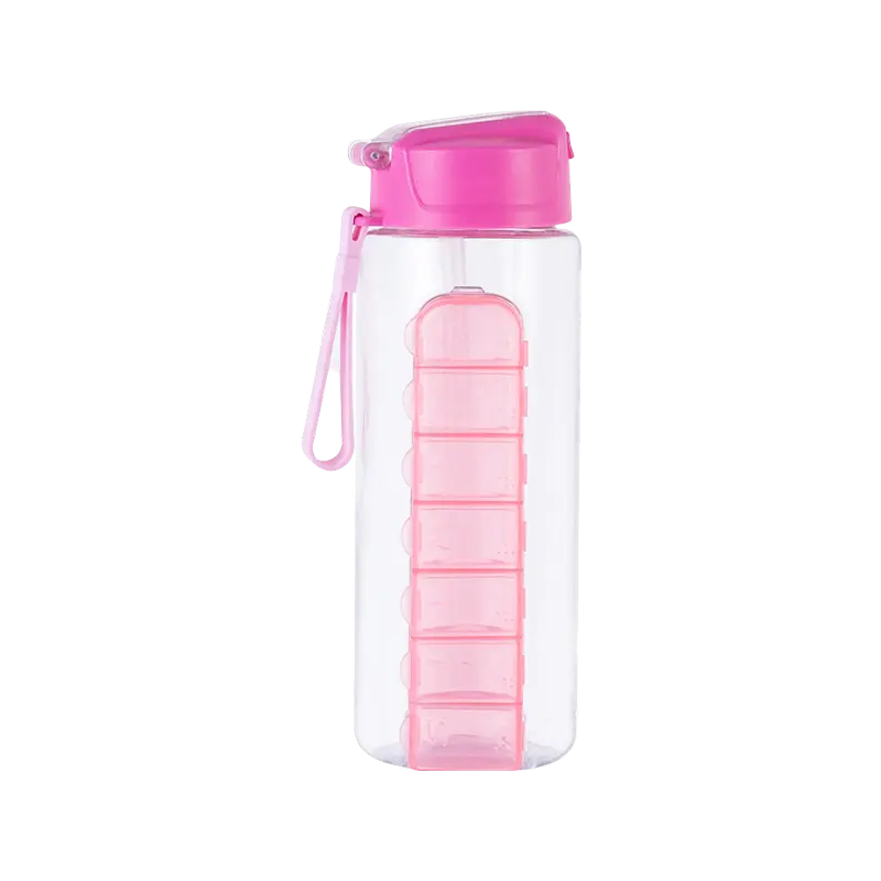 Pill Box Style Plastic Water Bottle 1813 730ml