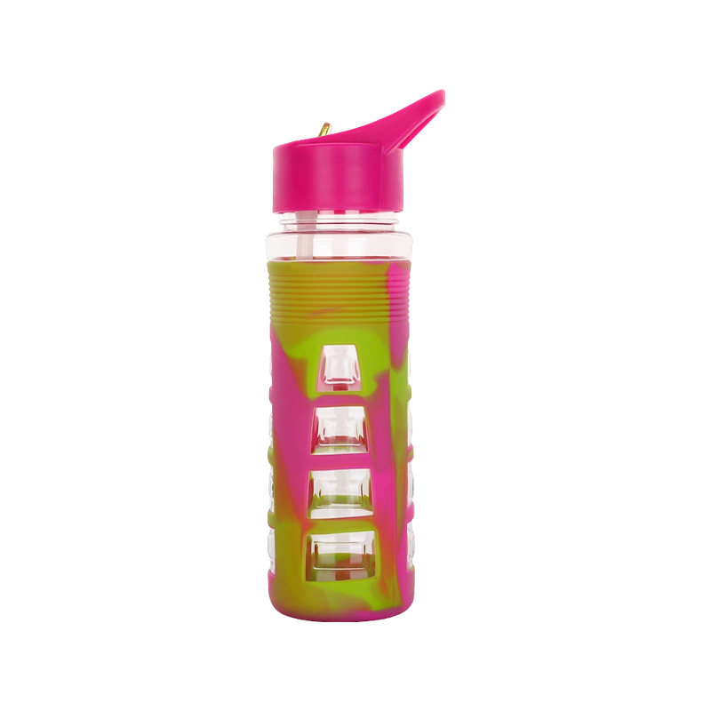 Mixed Color Sleeve Plastic Water Bottle 1679 680ml