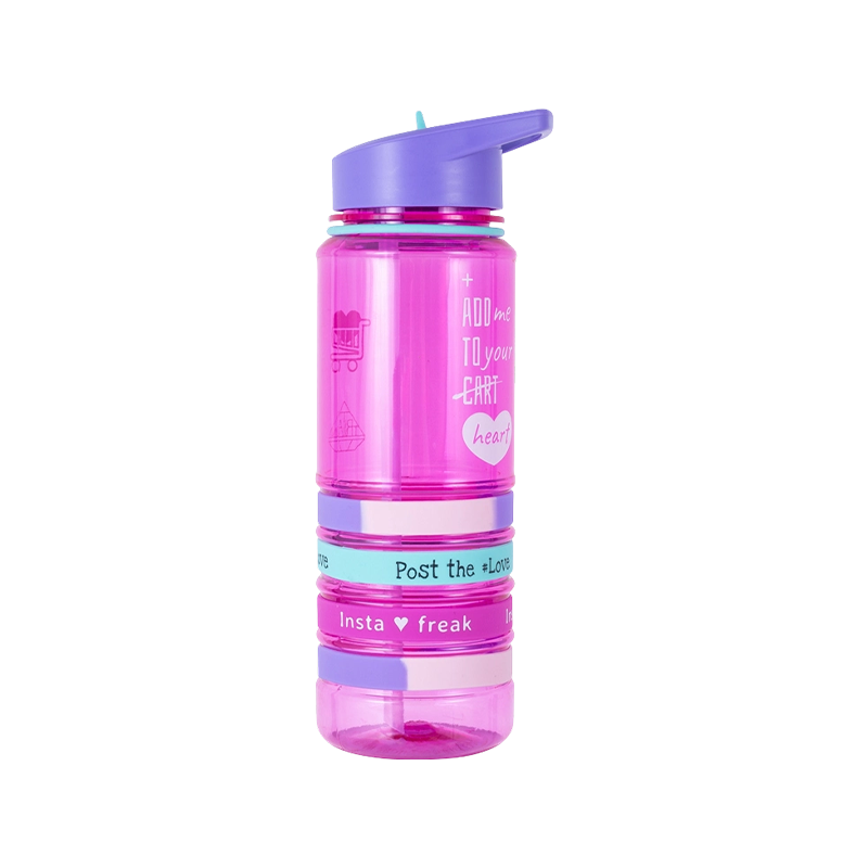 Four-Ribbed Water Bottle With Silicone Ring 9074L 700ml