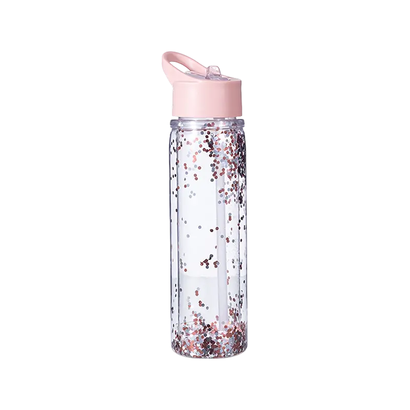 Colorful Double Wall Plastic Water Bottle DF1113 570ml