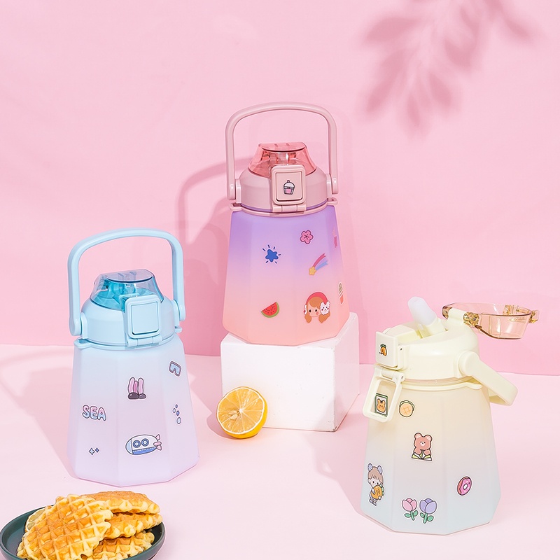 Octagonal Wide Body Plastic Water Cup DF07166