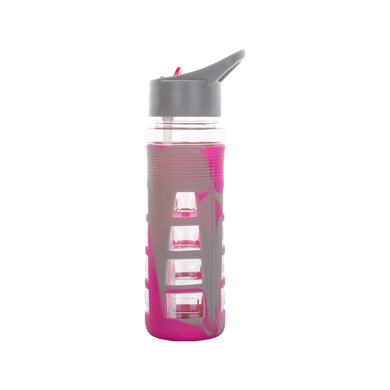 Mixed Color Sleeve Plastic Water Bottle 1679 680ml