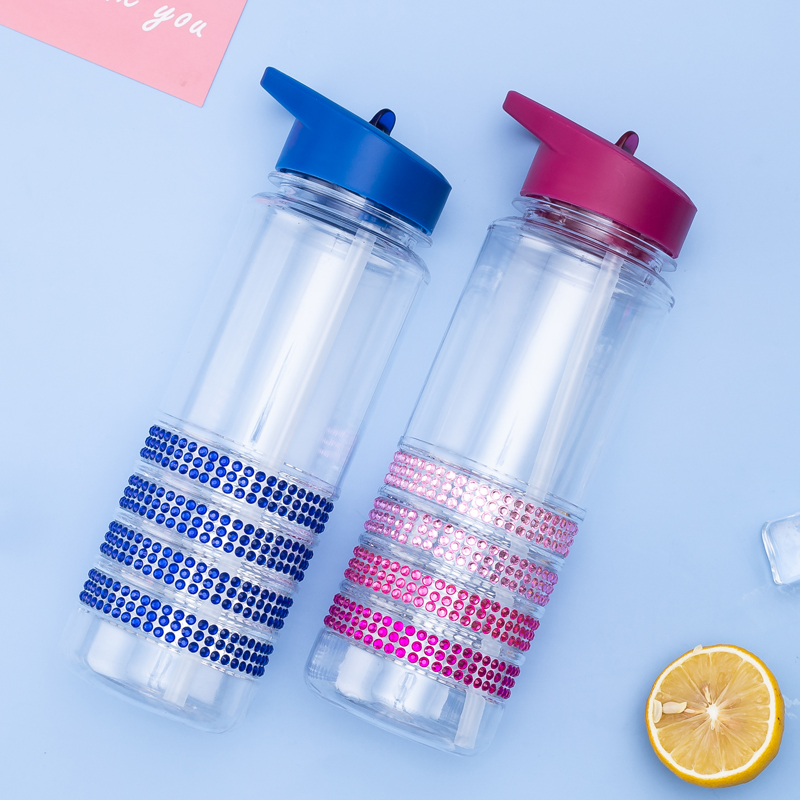 Diamond Stripe Four-Ribbed Water Bottle 9074