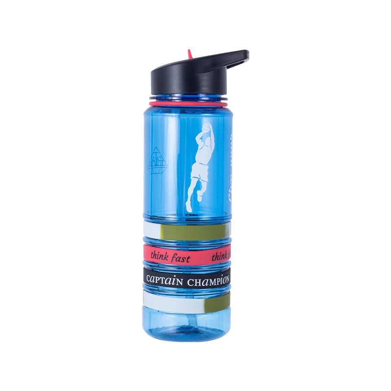 Four-Ribbed Water Bottle With Silicone Ring 9074L 700ml