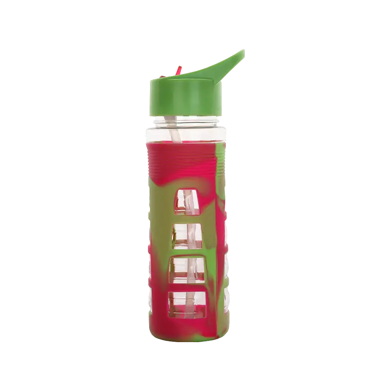 Mixed Color Sleeve Plastic Water Bottle 1679 680ml