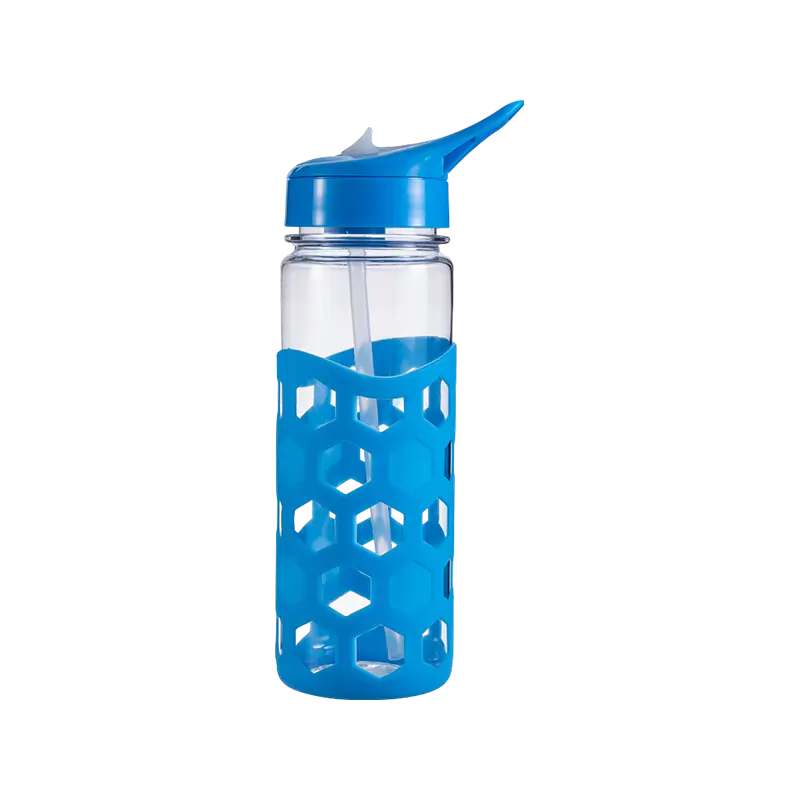 Silicone Sleeve Plastic Water Bottle 1597A