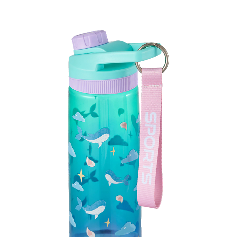 Rotary Lid Plastic Water Bottle