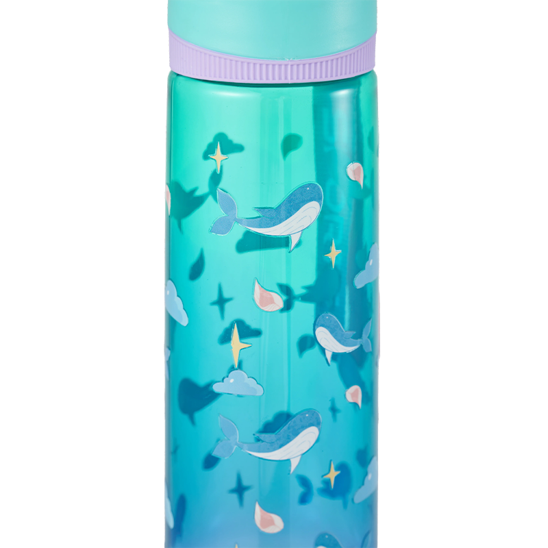 Rotary Lid Plastic Water Bottle