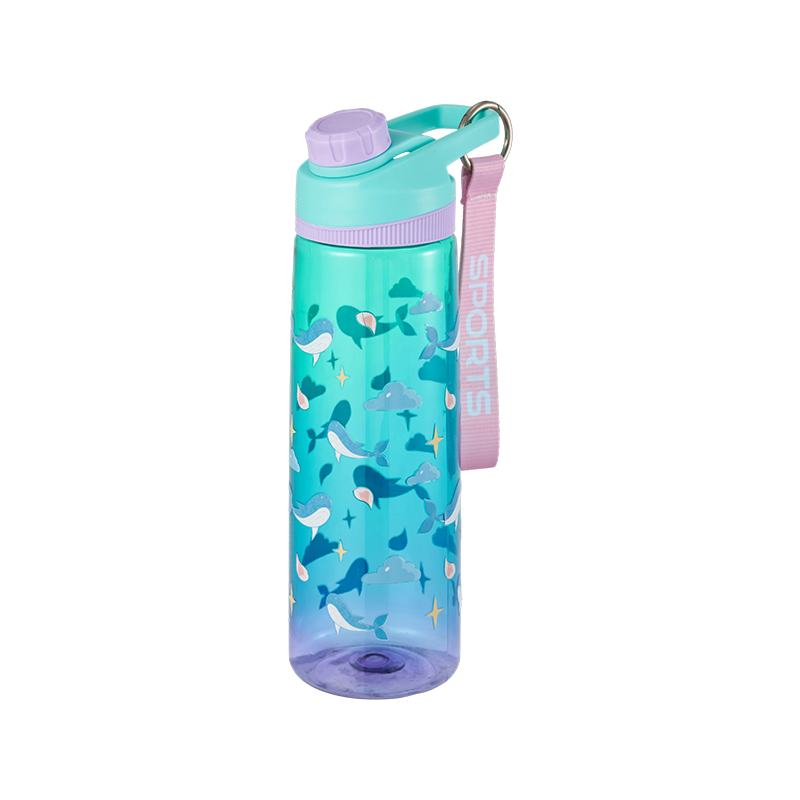 Rotary Lid Plastic Water Bottle