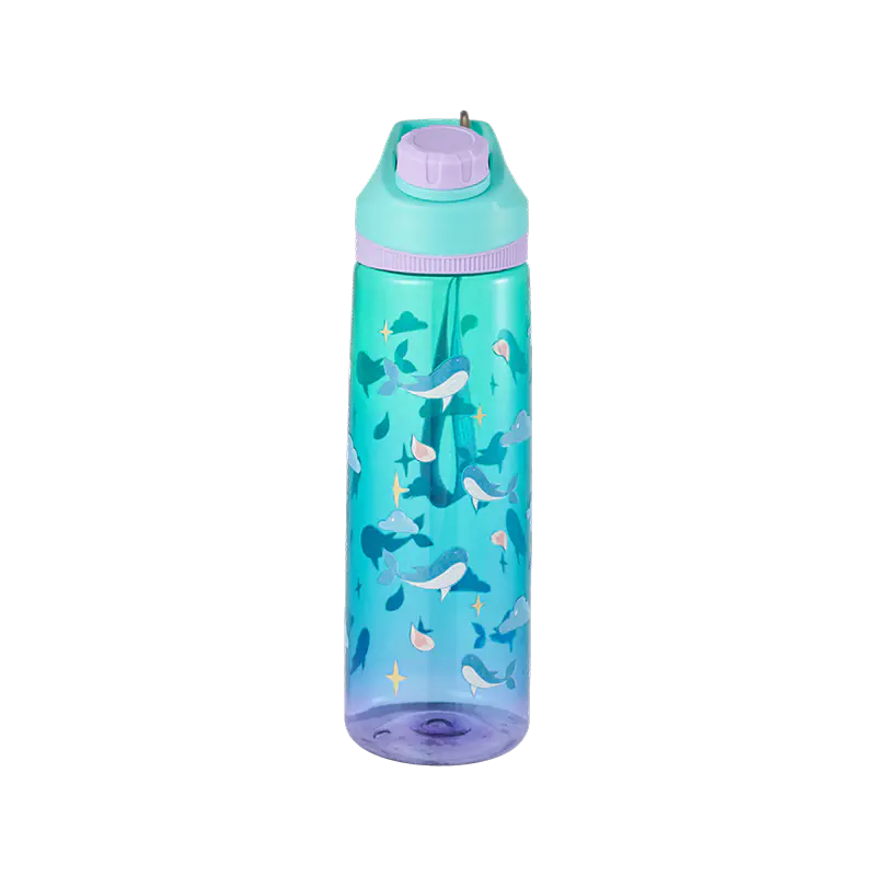 Rotary Lid Plastic Water Bottle