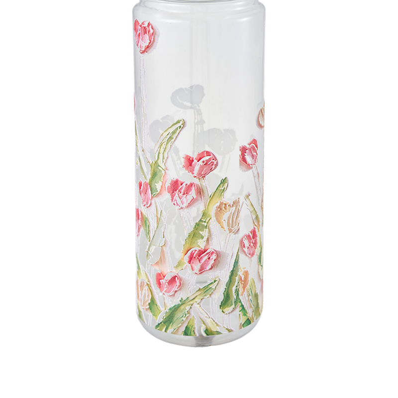 Sliding Lid Plastic Water Bottle