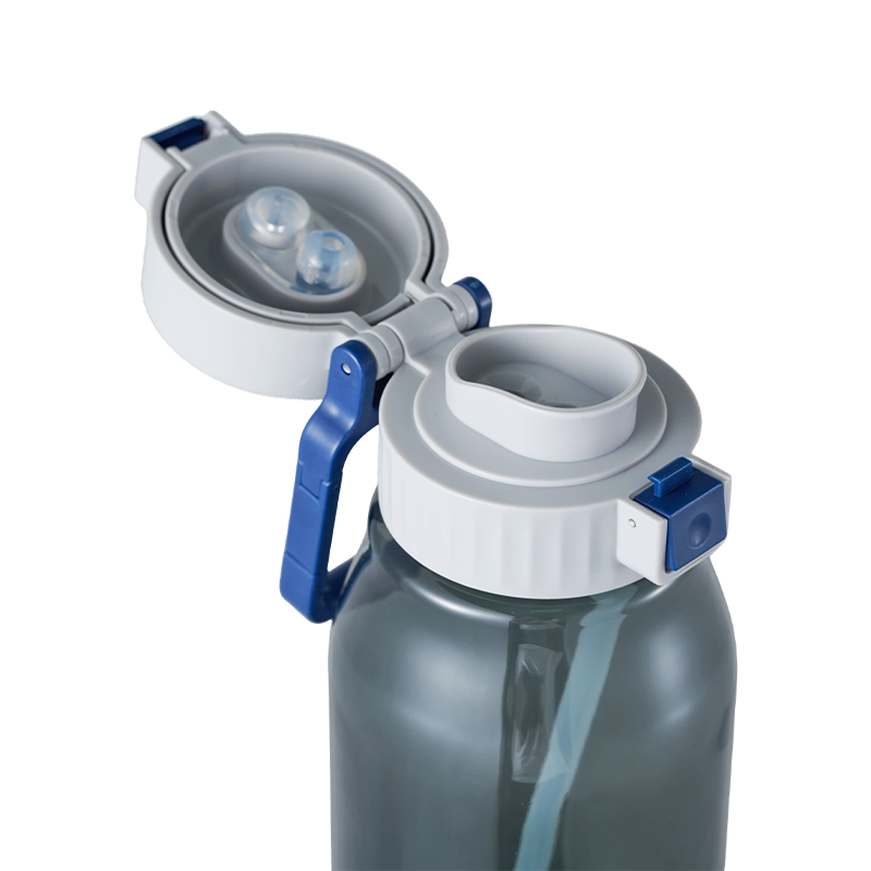 Dual Drinking Lid Plastic Water Bottle